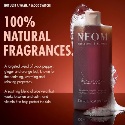 NEOM Feeling Grounded Body Wash - Application