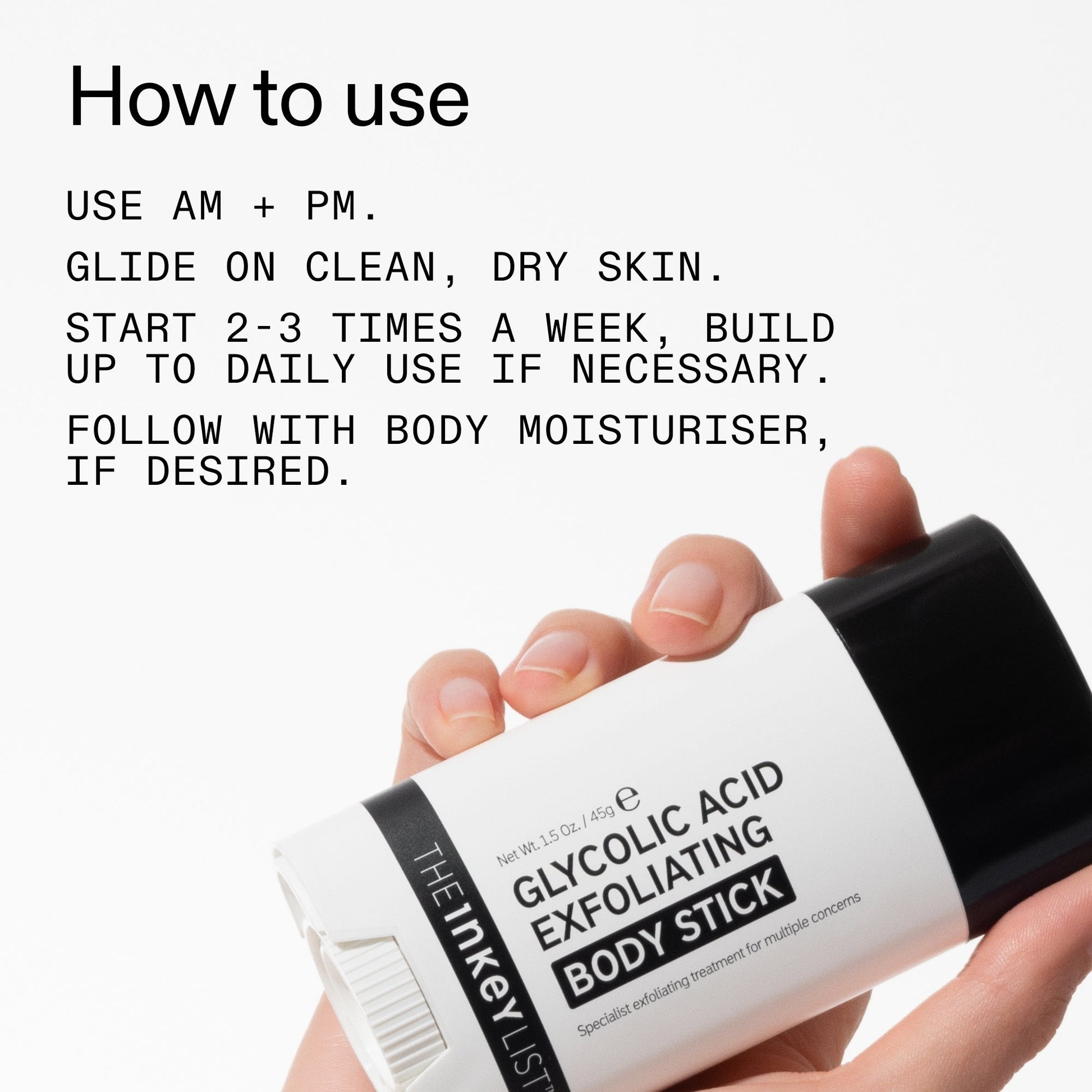 The INKEY List Glycolic Acid Exfoliating Body Stick - Image 7