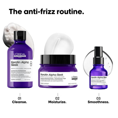 L'Oréal Professionnel Keratin Alpha Sleek Shampoo - Image 8