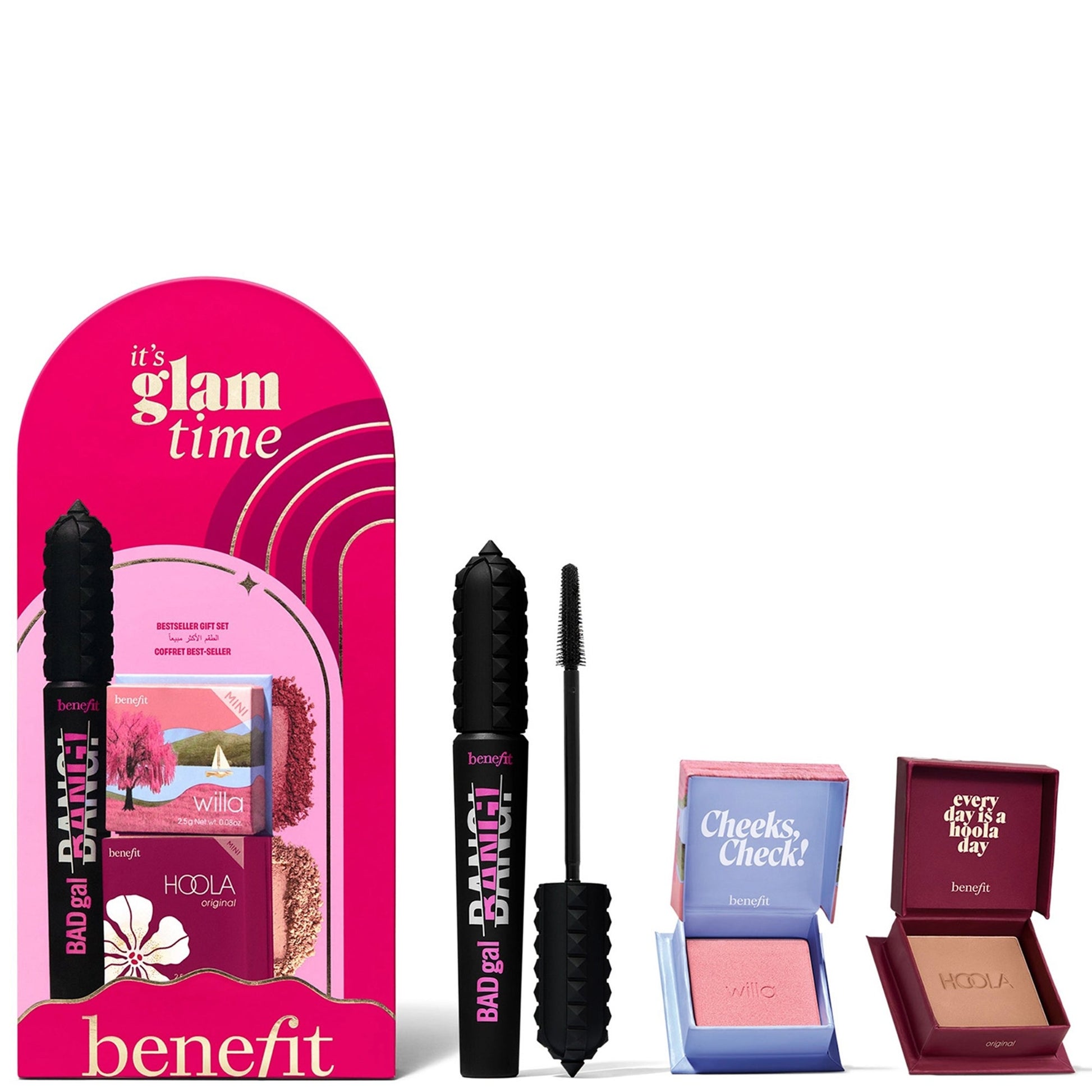 Benefit It’s Glam Time Full-Size Mascara and Mini Blush and Bronzer Gift Set