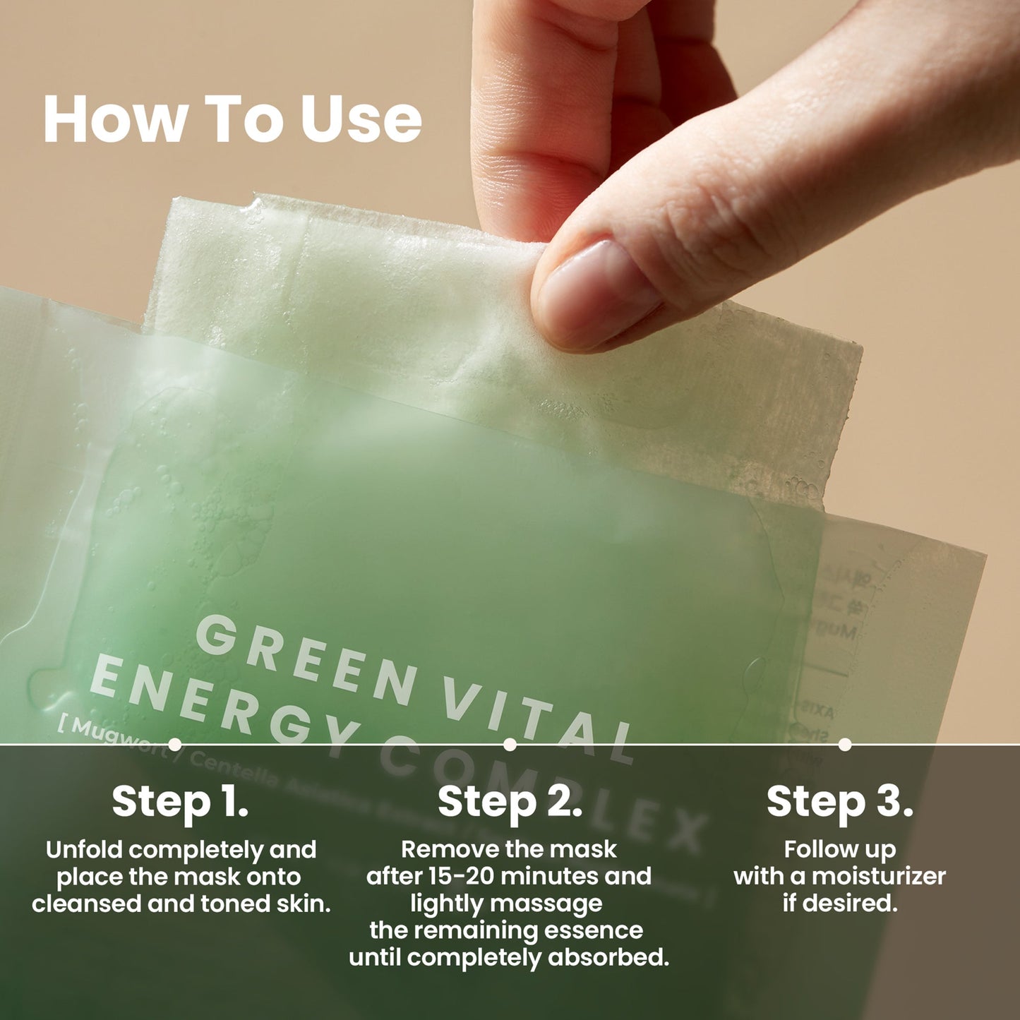 AXIS-Y Green Vital Energy Complex Mask 5ea - Image 6
