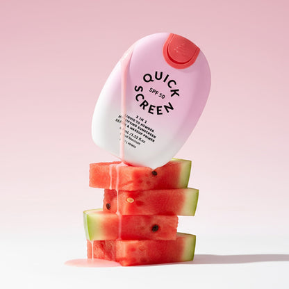 Quick Flick Quick Screen SPF50 Liquid to Powder Mattifying Serum & Primer - Watermelon - Image 6
