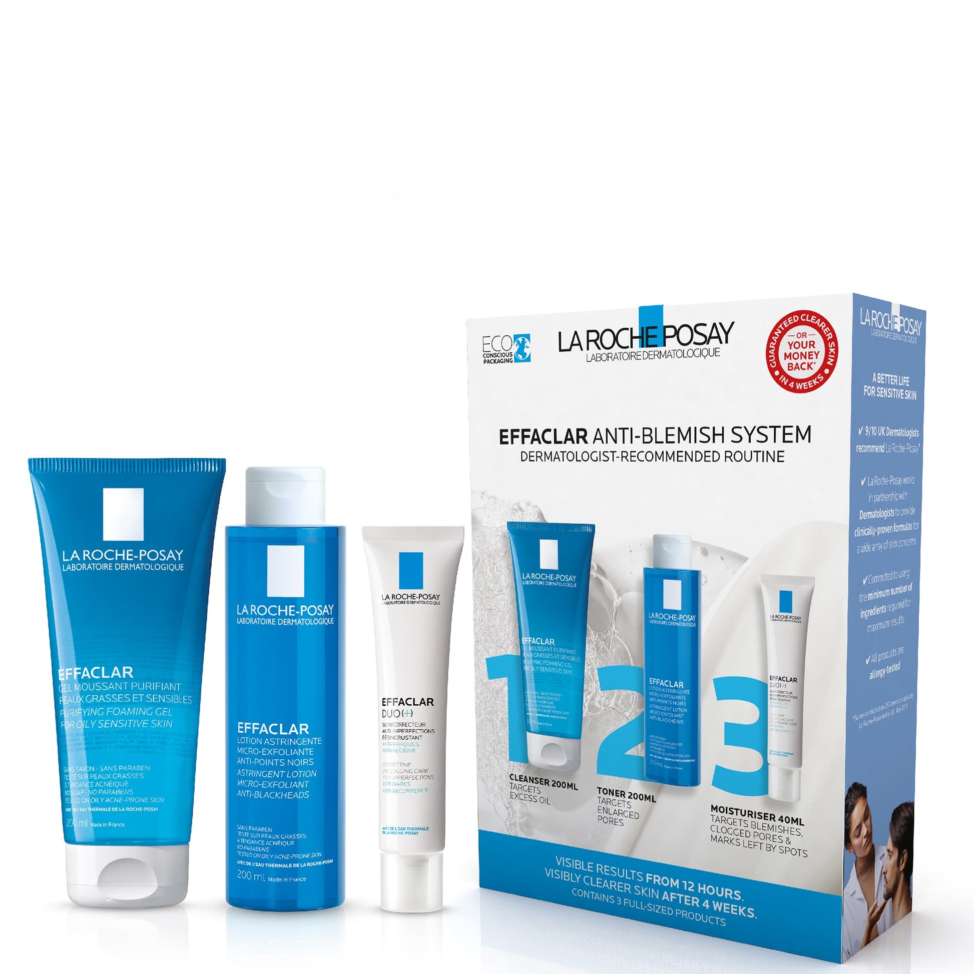La Roche-Posay Effaclar 3-Step Anti Blemish System - Application