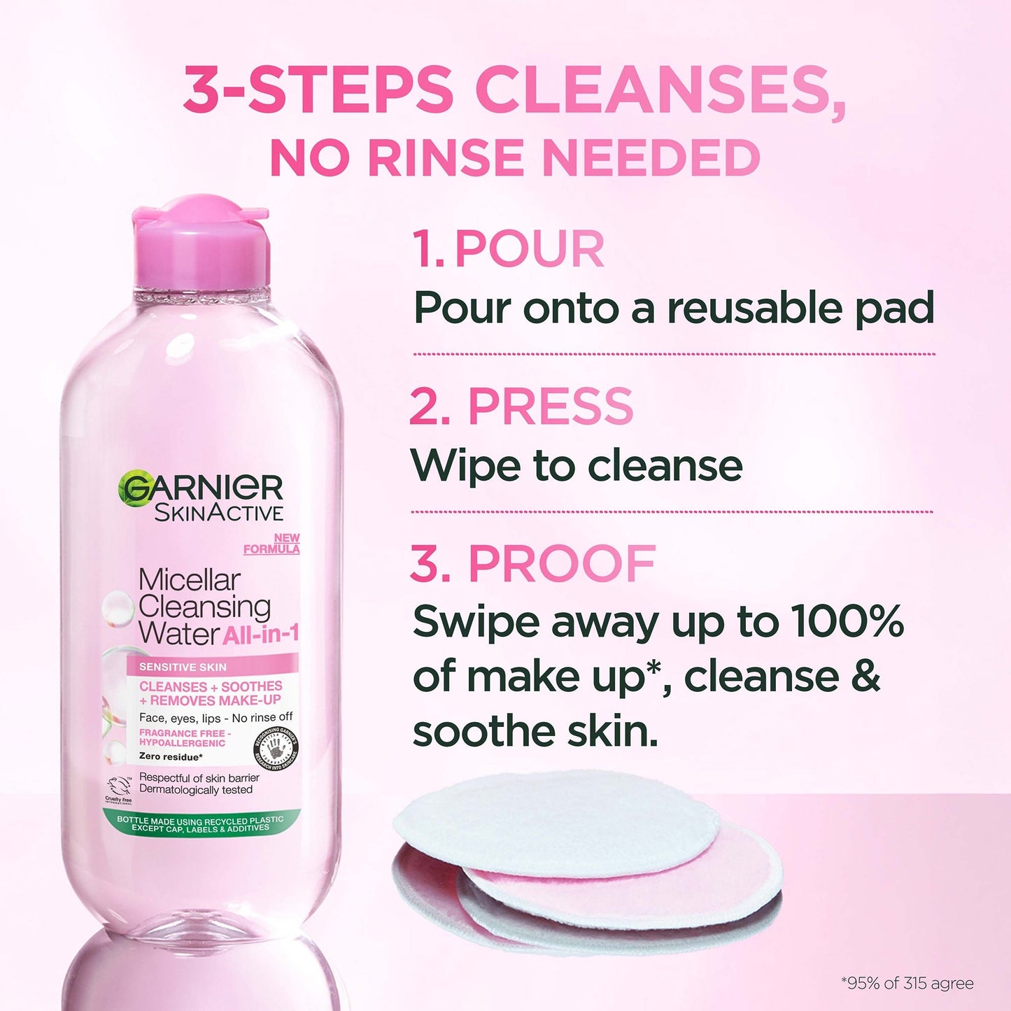 Garnier Micellar Water Facial Cleanser Sensitive Skin Duo Pack - Image 6