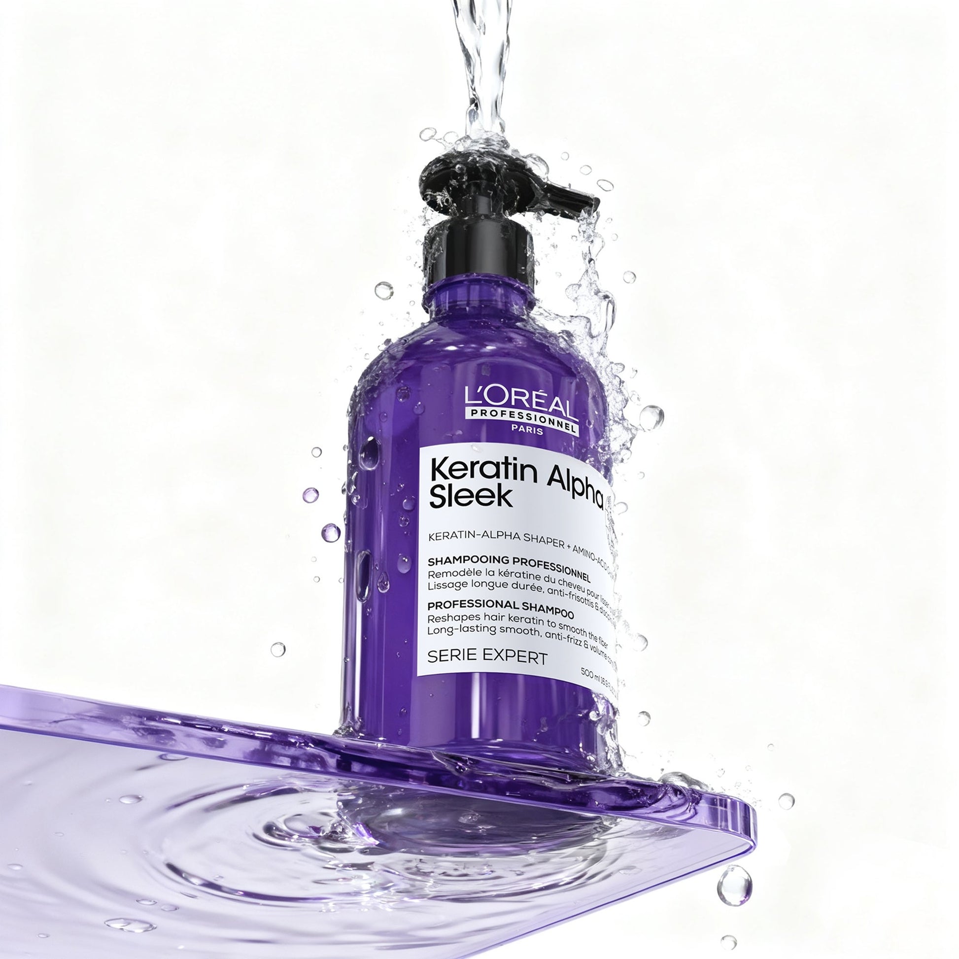 L'Oréal Professionnel Keratin Alpha Sleek Shampoo - Image 7