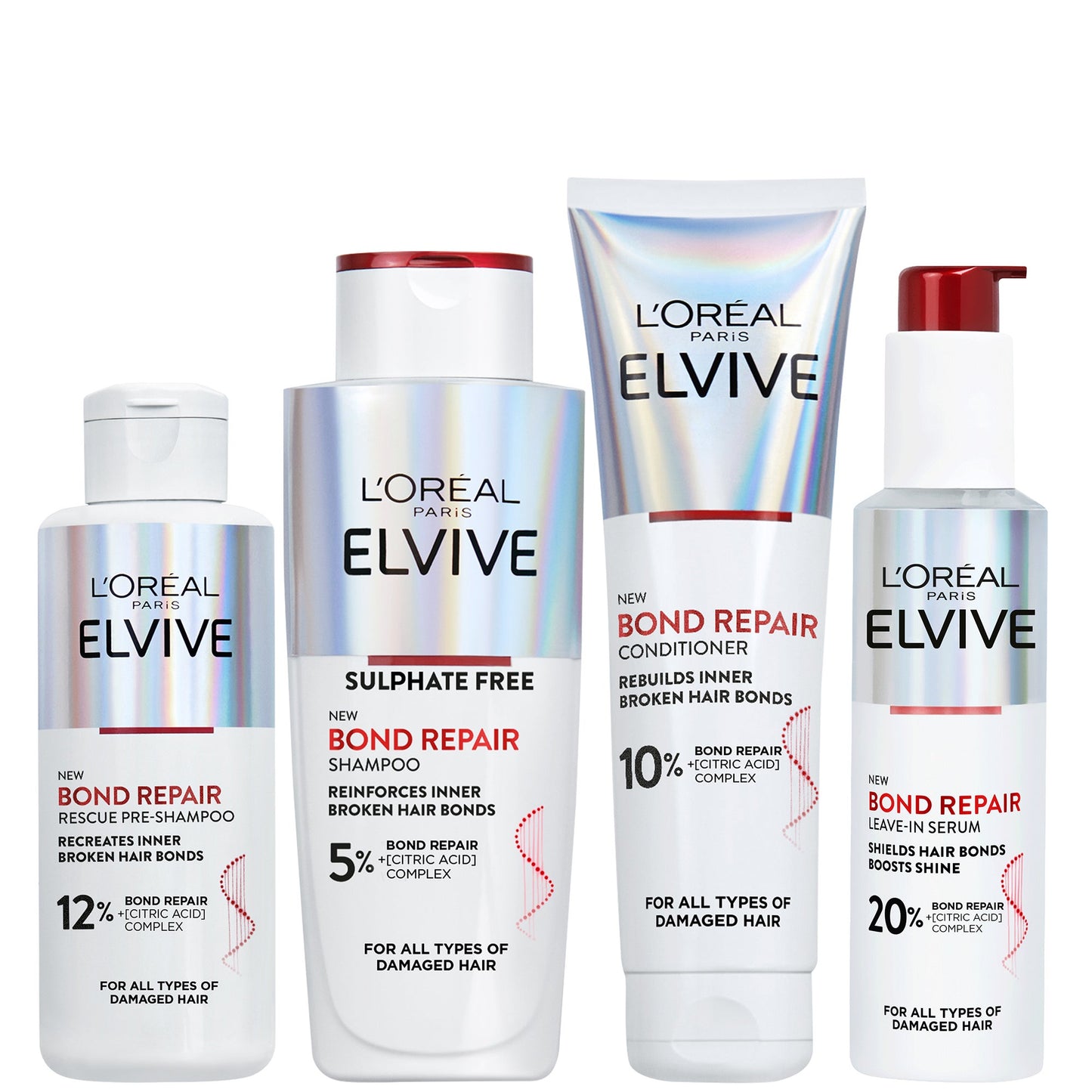 L'Oréal Paris Elvive Bond Repair Full Routine Bundle