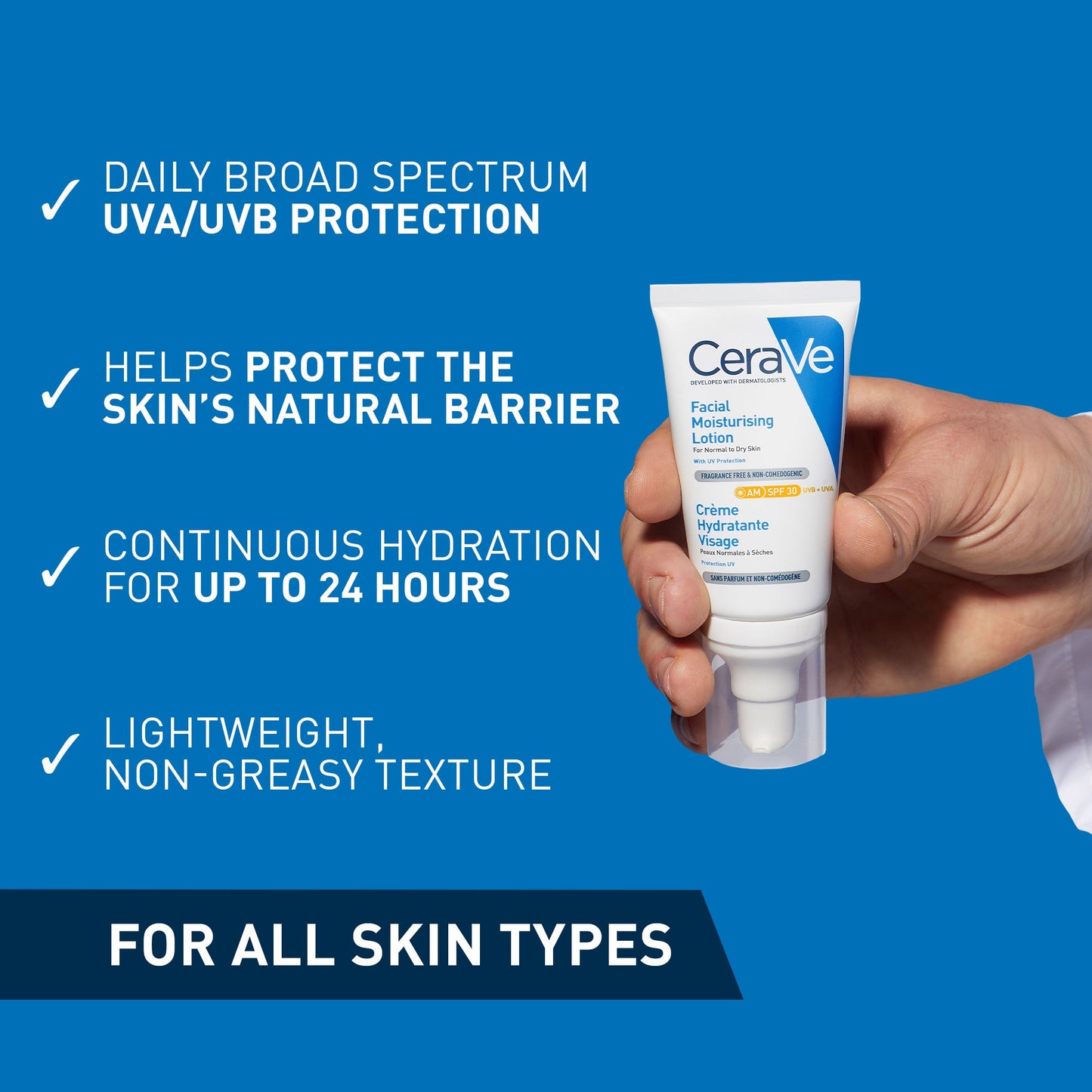 CeraVe AM Facial Moisturising Lotion SPF30 - Image 7