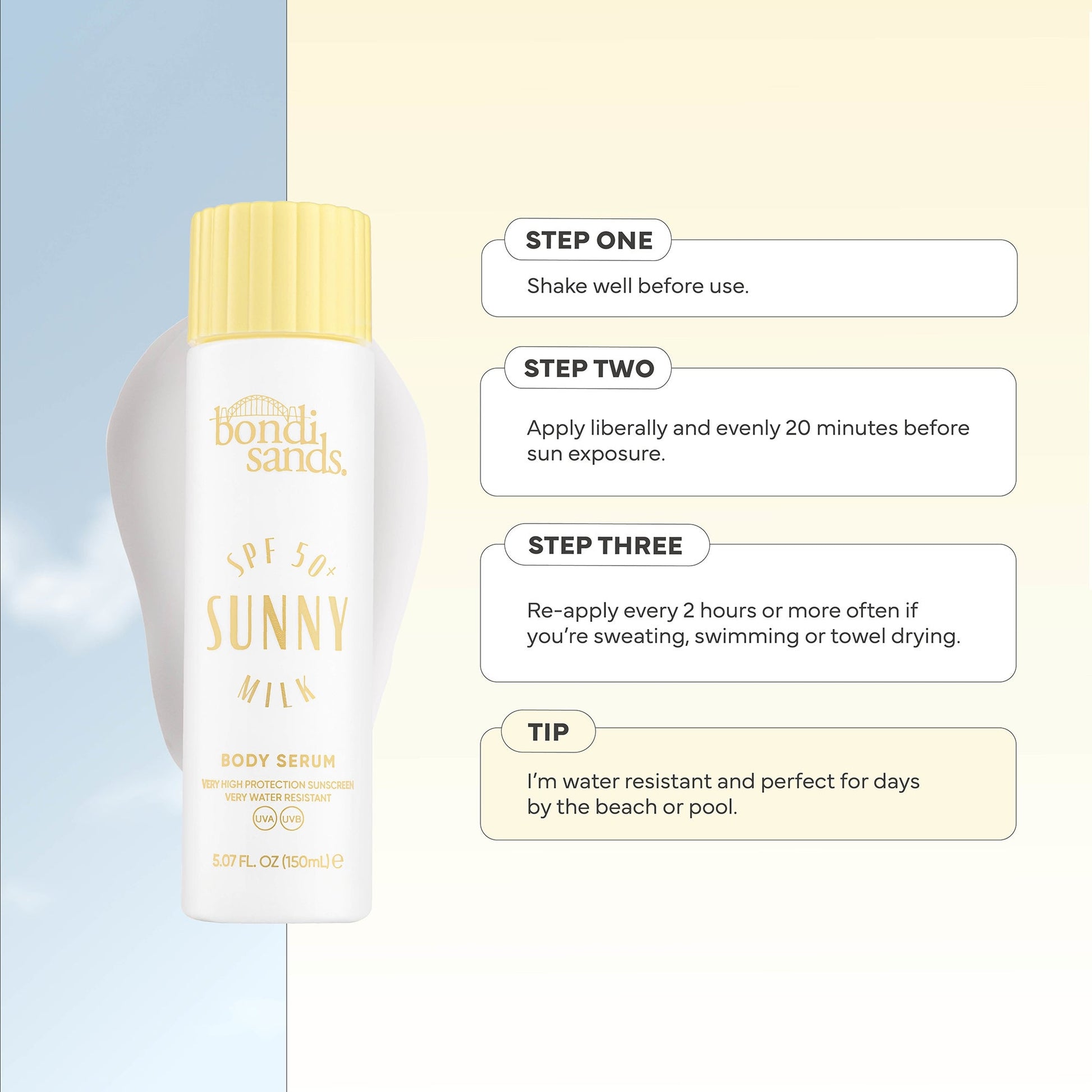 Bondi Sands Sunny SPF 50+ Body Milk - Product Details