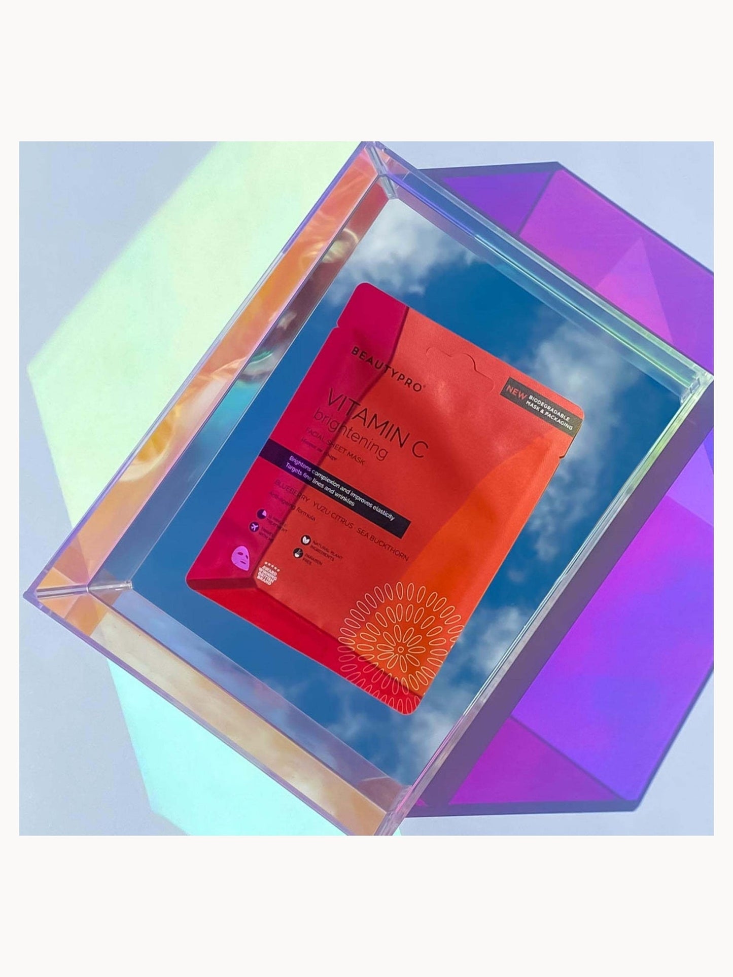 BEAUTYPRO Brightening Collagen Sheet Mask with Vitamin C - Image 8