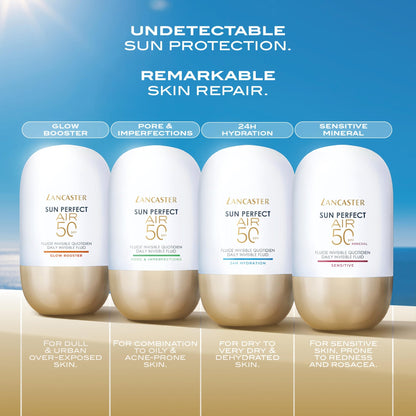 Lancaster Sun Perfect Air Daily Invisible Fluid SPF50 Sensitive Mineral/1.3 oz - Image 6