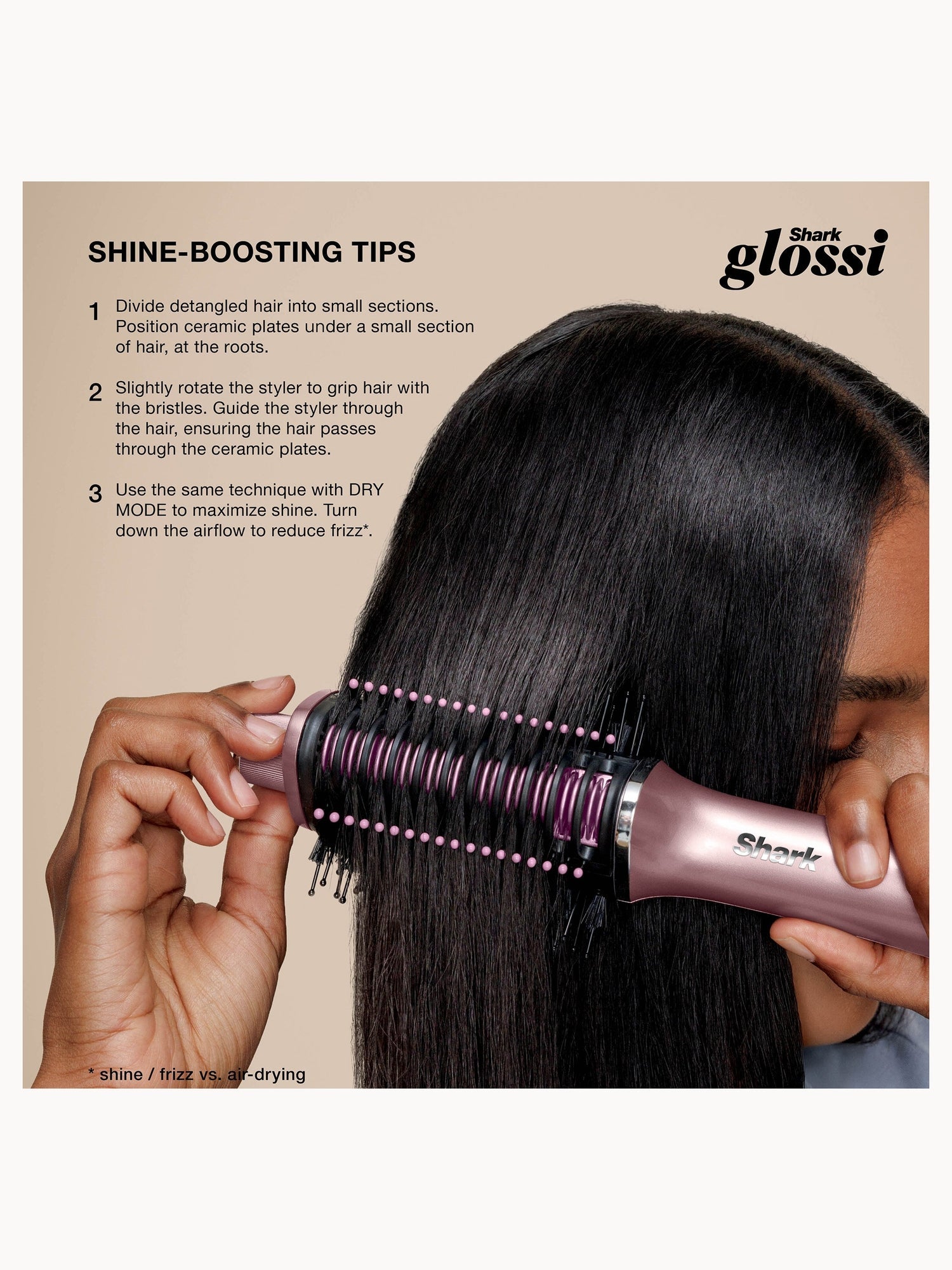 SHARK Glossi Hot Tool + Air Glosser - Lychee - Image 12