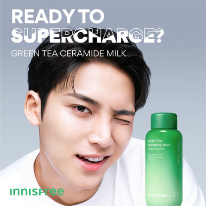 Innisfree Green Tea Ceramide Milk - Application
