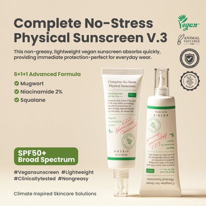 AXIS-Y Complete No-Stress Physical Sunscreen V.3 - Product Details
