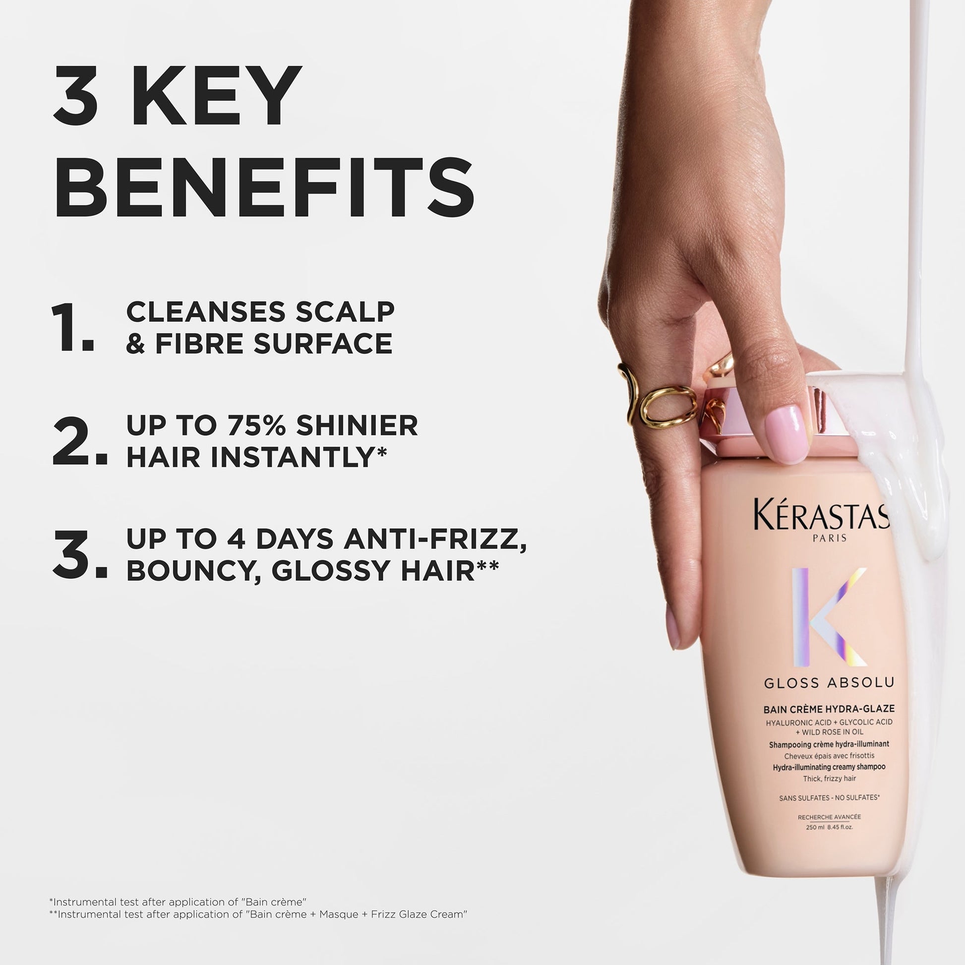 Kérastase Gloss Absolu Bain Crème Hydra-Glaze Shampoo - Product Details