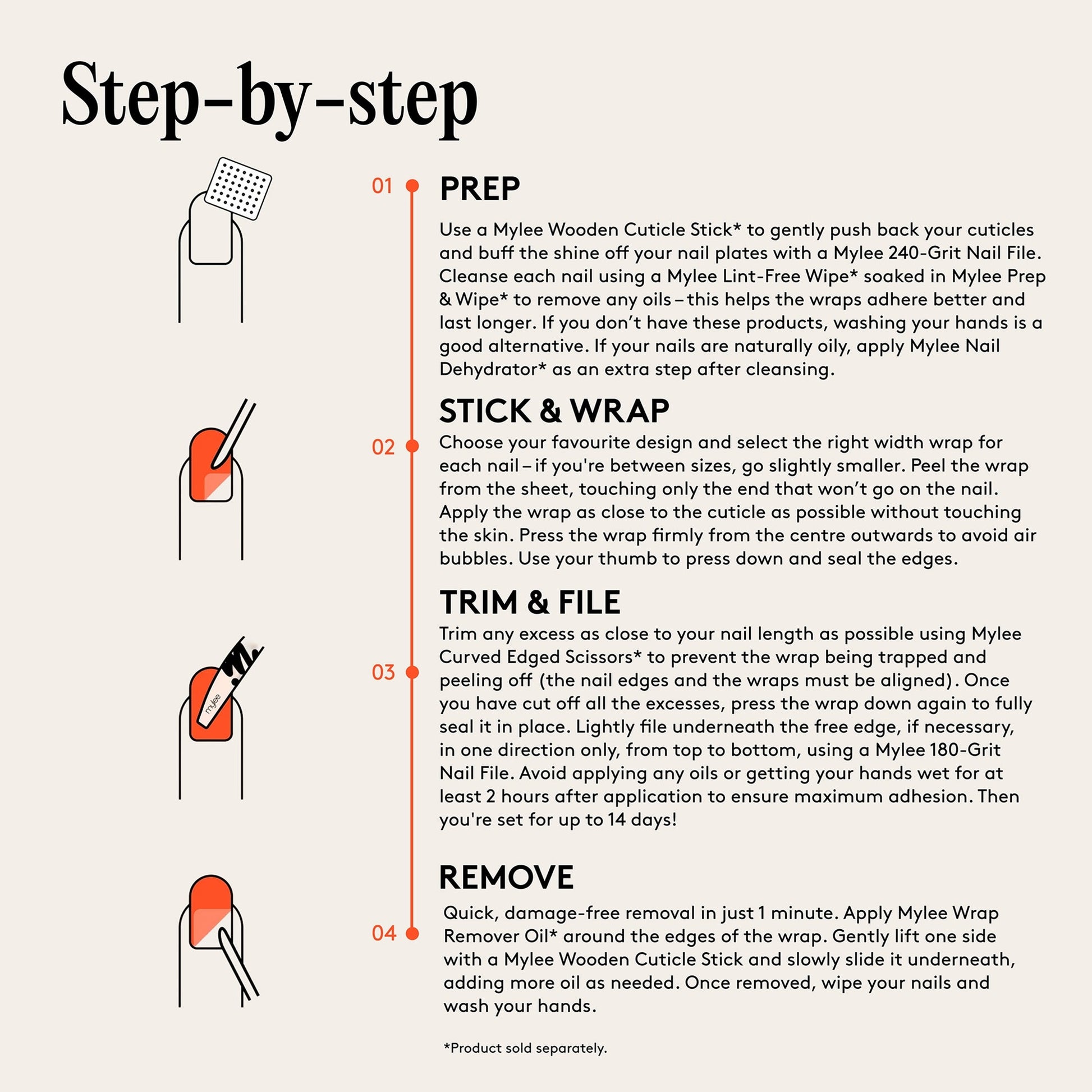 Mylee Gel Nail Wraps Dusk 'Till Down - Image 9