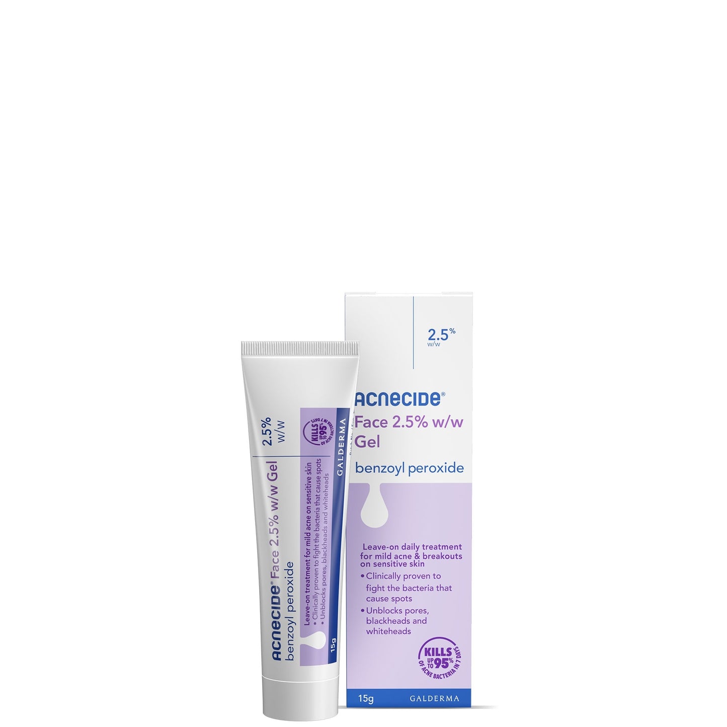 Acnecide Face Gel Spot Treatment with 2.5% Benzoyl Peroxide
