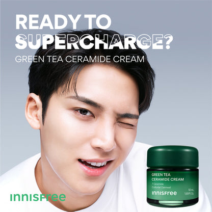 Innisfree Green Tea Ceramide Cream - Application