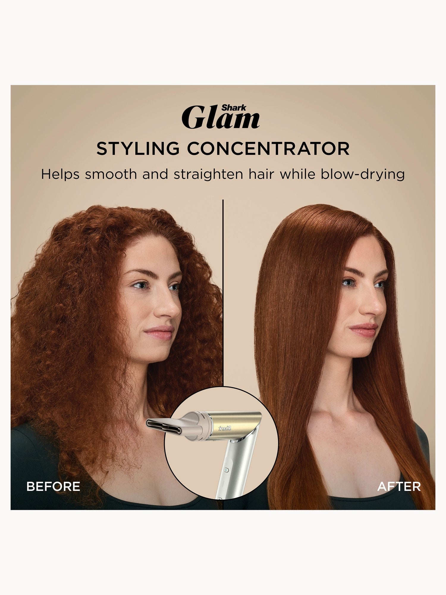 SHARK Glam 4-in-1 Hot Tool Air Styling + Drying System Gold- For Straight, Wavy and Bouncy Styles - Image 4