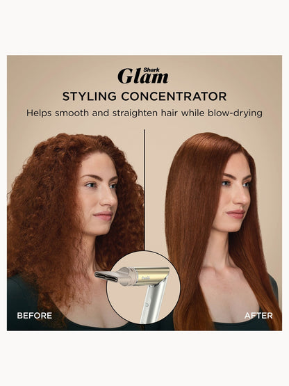 SHARK Glam 4-in-1 Hot Tool Air Styling + Drying System Gold- For Straight, Wavy and Bouncy Styles - Image 4