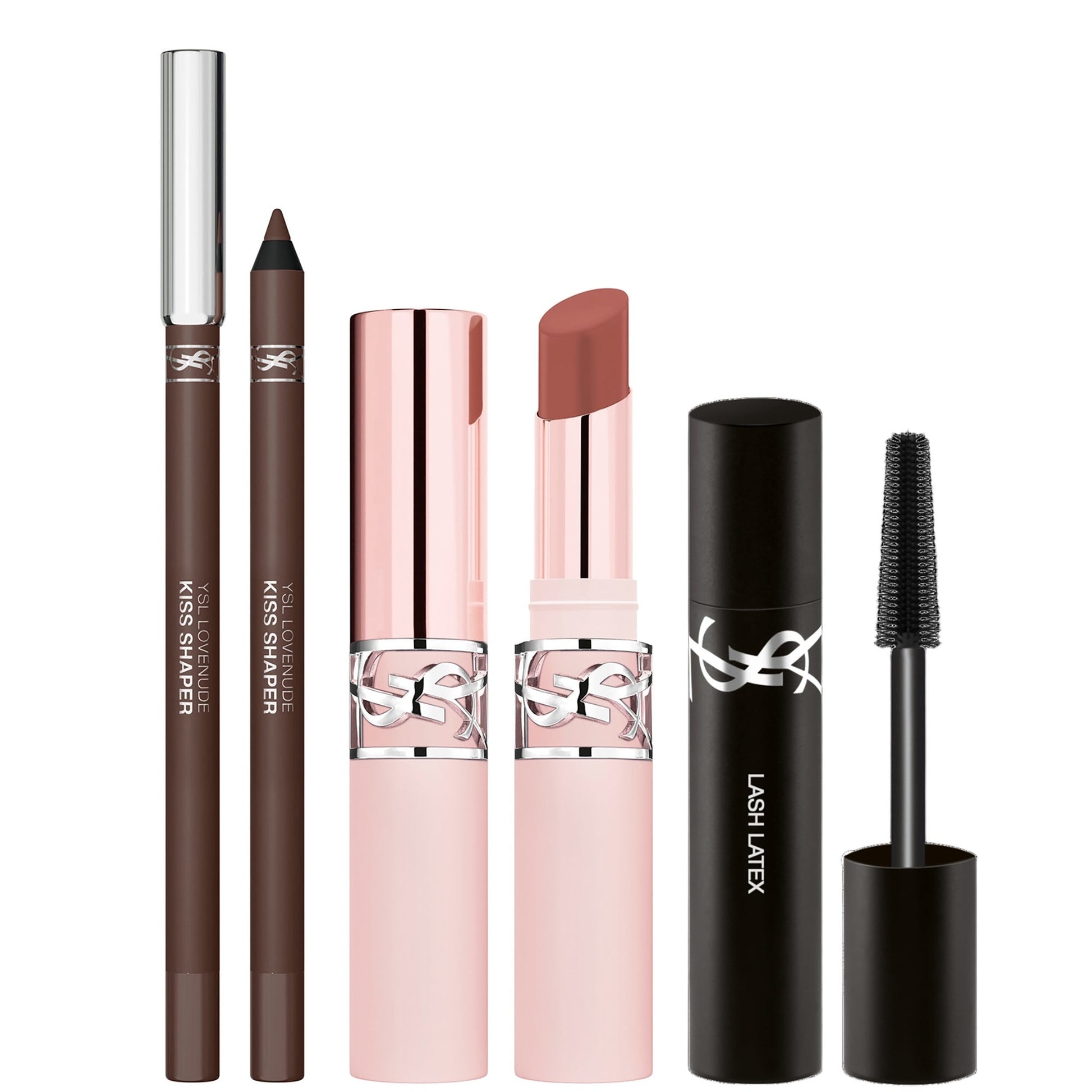 YSL Lovenude Lip Routine Duo: Lip Sculpting Liner In Cocoa Flirt & Blurring Lip Blusher In Illicit Nude