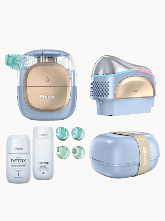 SHARK Beauty FacialPro Glow + Depuffi at Home Facial - Spa Blue