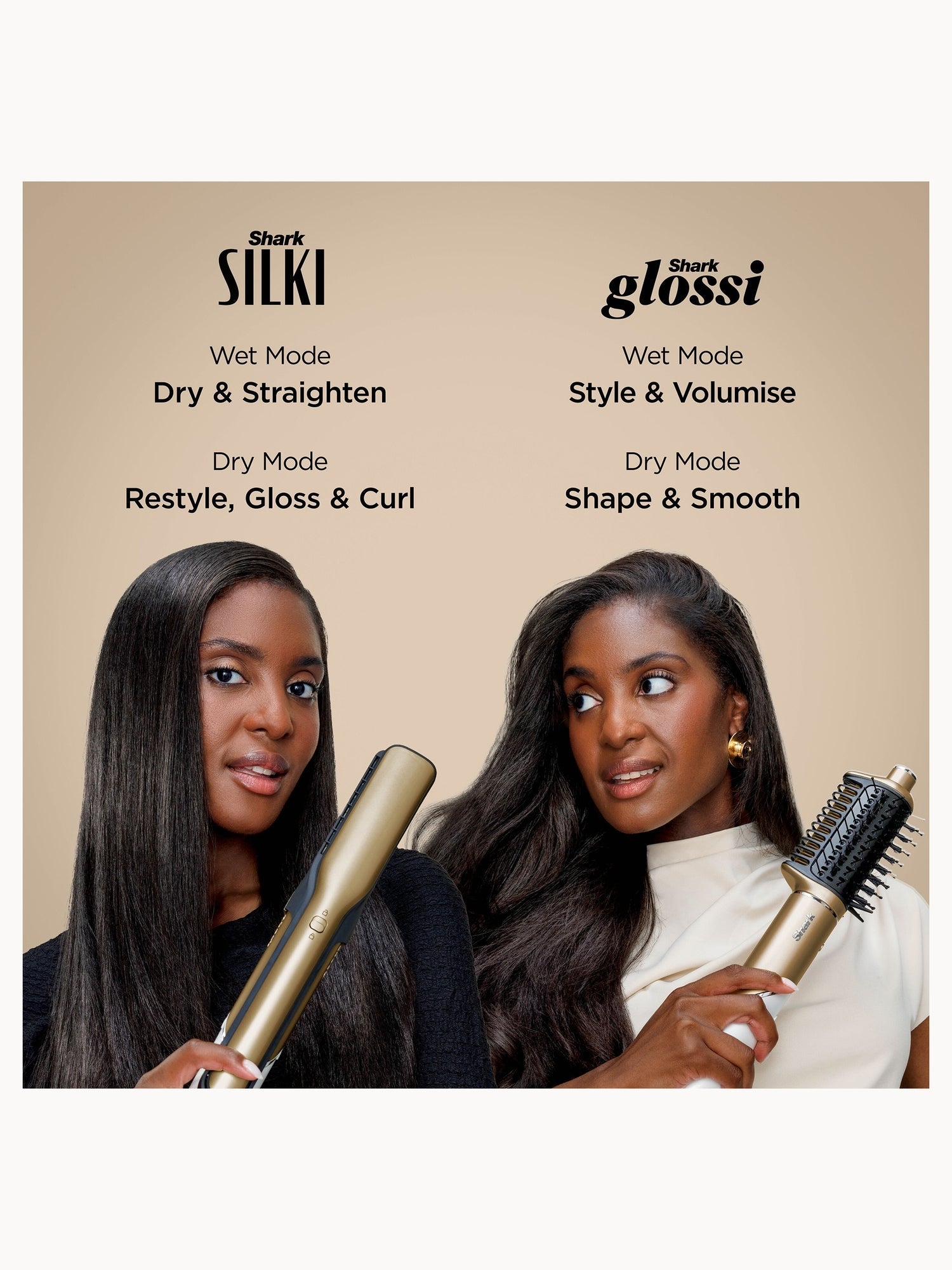 SHARK Glam 5-in-1 Hot Tool Air Styling + Drying System Gold - For Straight, Sleek, Wavy and Bouncy Styles - Image 11