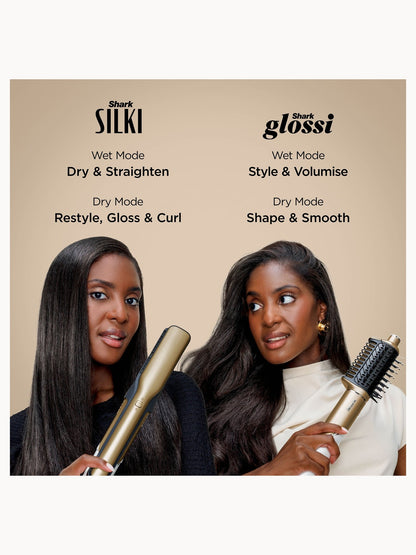 SHARK Glam 5-in-1 Hot Tool Air Styling + Drying System Gold - For Straight, Sleek, Wavy and Bouncy Styles - Image 11