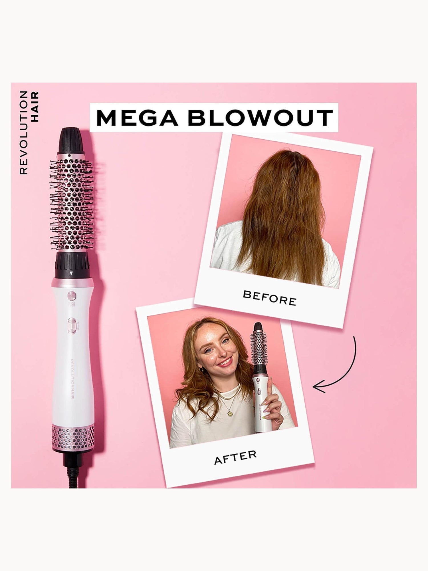 Revolution Haircare Mega Blow Out Hot Air Brush Set - Application