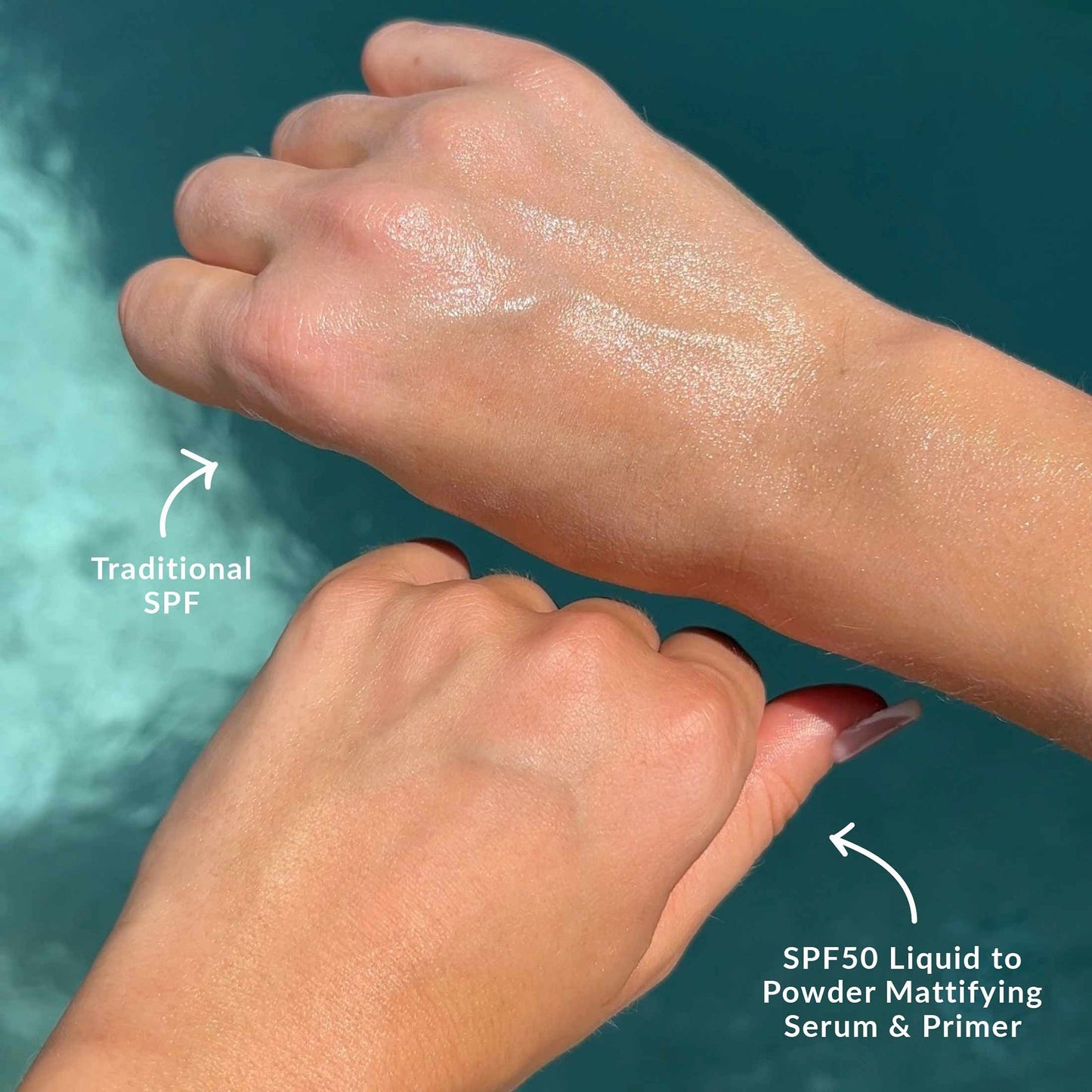 Quick Flick Quick Screen SPF50 Liquid to Powder Mattifying Serum & Primer - Watermelon - Product Details