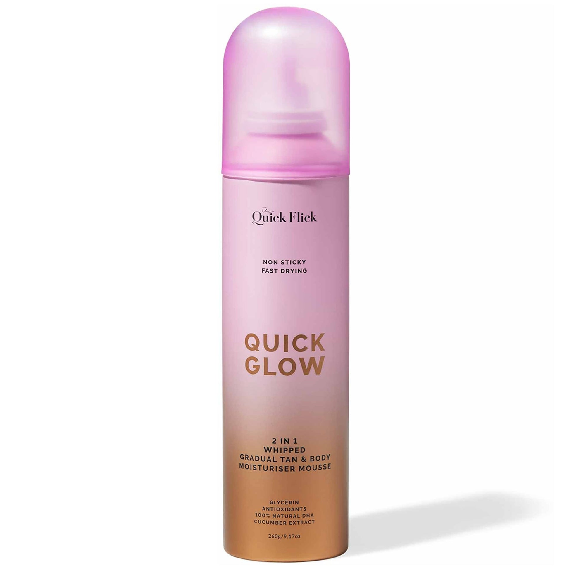 Quick Flick Quick Glow Whipped Gradual Tan Body Moisturizer Mousse