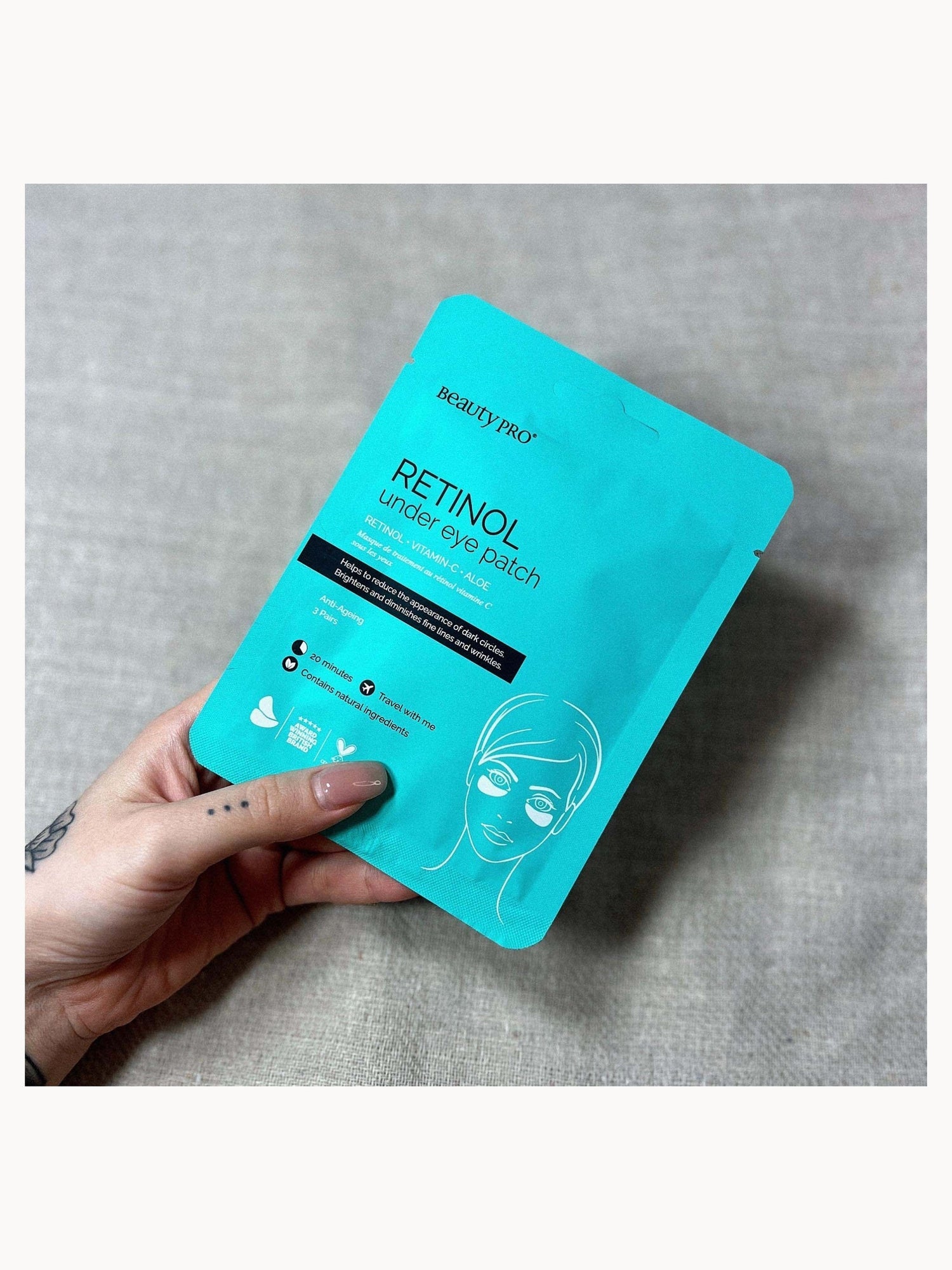 BEAUTYPRO Retinol Under Eye Patch (3 Pairs) - Image 4