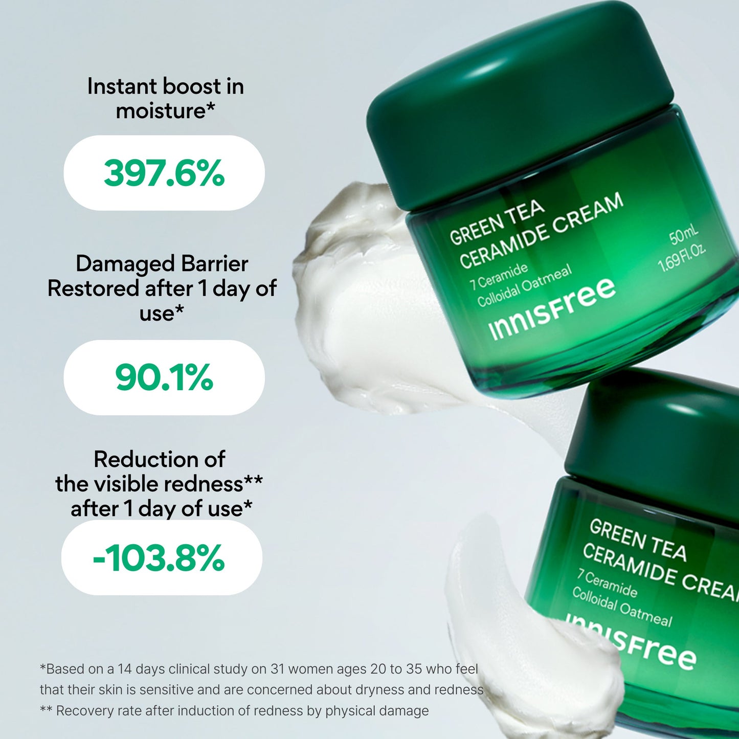 Innisfree Green Tea Ceramide Cream - Image 4