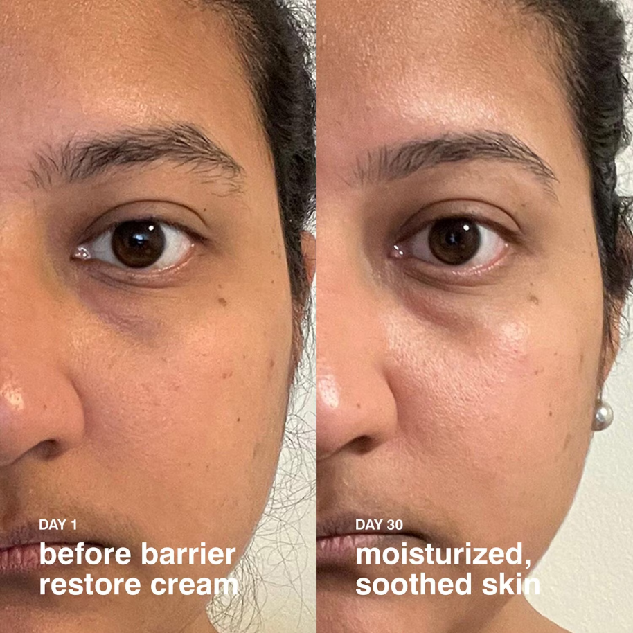rhode Barrier Restore Cream Comforting Daily Moisturizer - Application