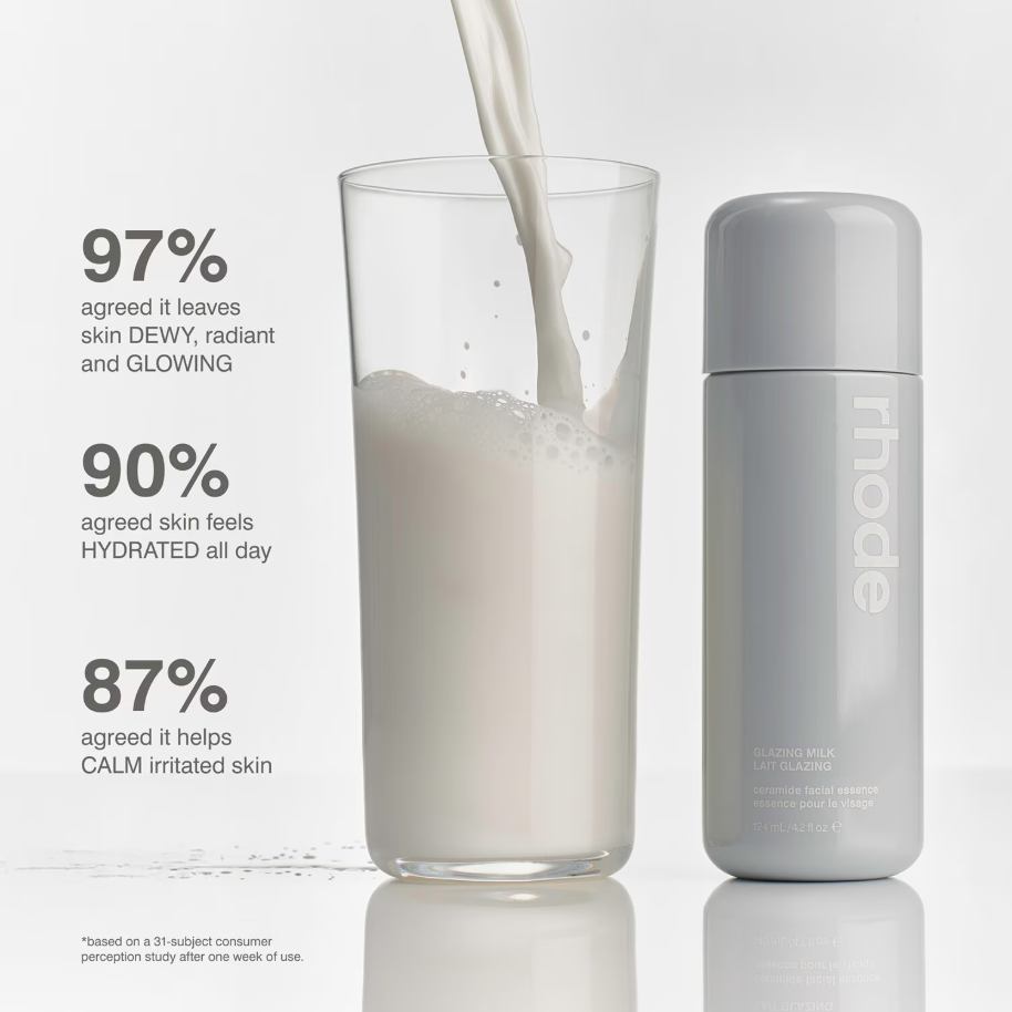 rhode Glazing Milk Ceramide Facial Essence - Application