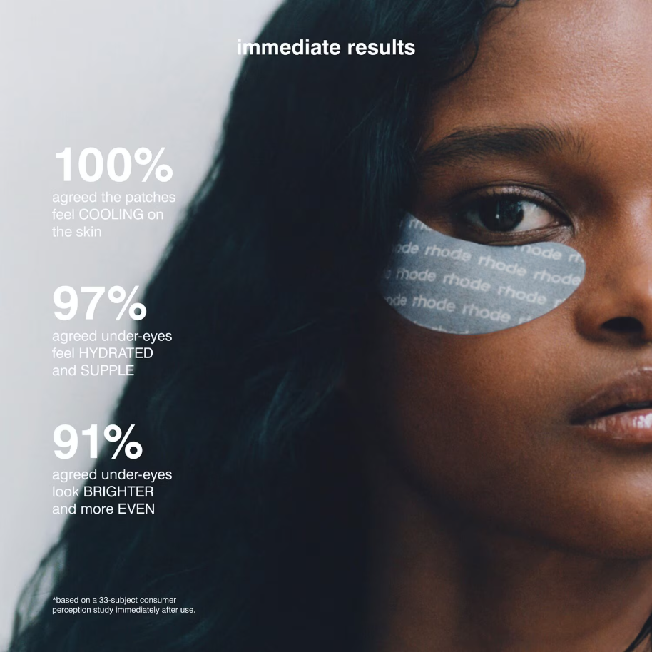 rhode Peptide Eye Prep Depuffing Eye Patches 6 Pack - Image 4