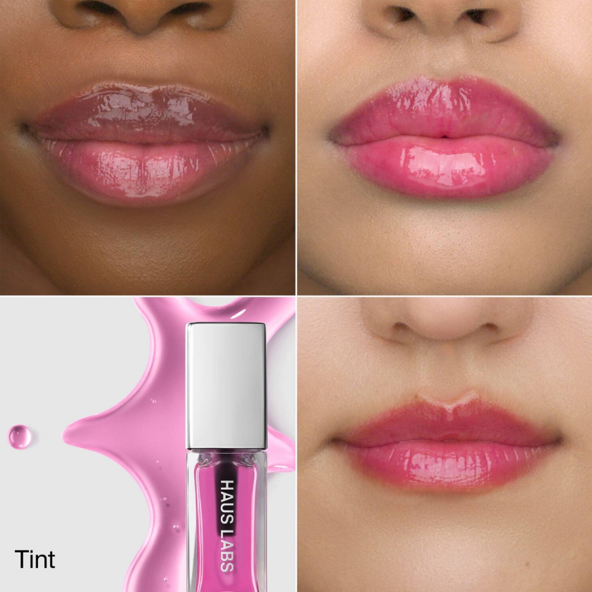 HAUS LABS Mini PhD Lip Oil Duo - Application
